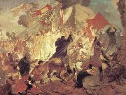 Karl Briullov The Siege of Pskov by the troops of stephen batory,King of Poland USA oil painting artist